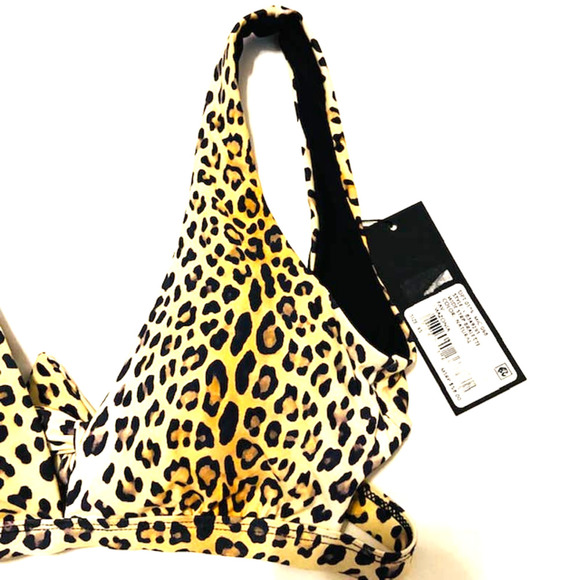 Giana Bini Leopard Bikini Top XS - Picture 5 of 6